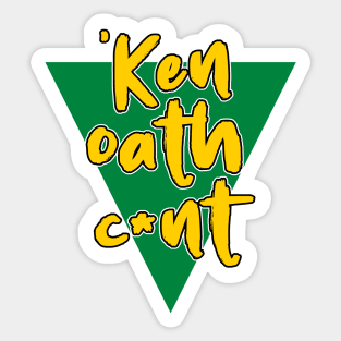 Ken oath australian phrase bogan aussie meme Sticker